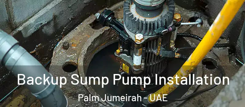  Backup Sump Pump Installation Palm Jumeirah - UAE