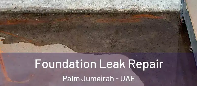  Foundation Leak Repair Palm Jumeirah - UAE