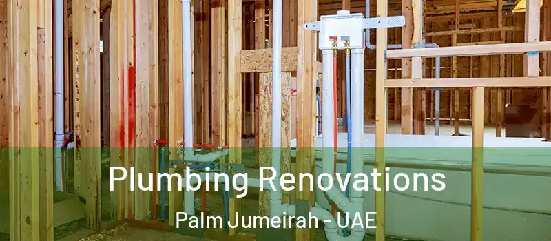  Plumbing Renovations Palm Jumeirah - UAE